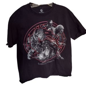 Bn) Mortal Kombat X Men’s Black Graphic T-Shirt Size Large